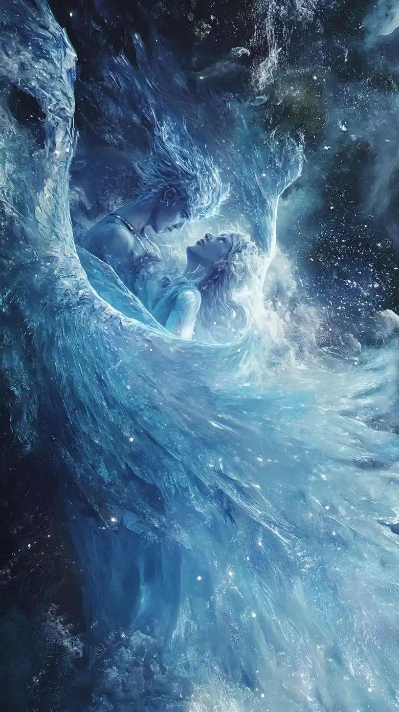 Egotistical inner conflict in an abstract lyrical scene