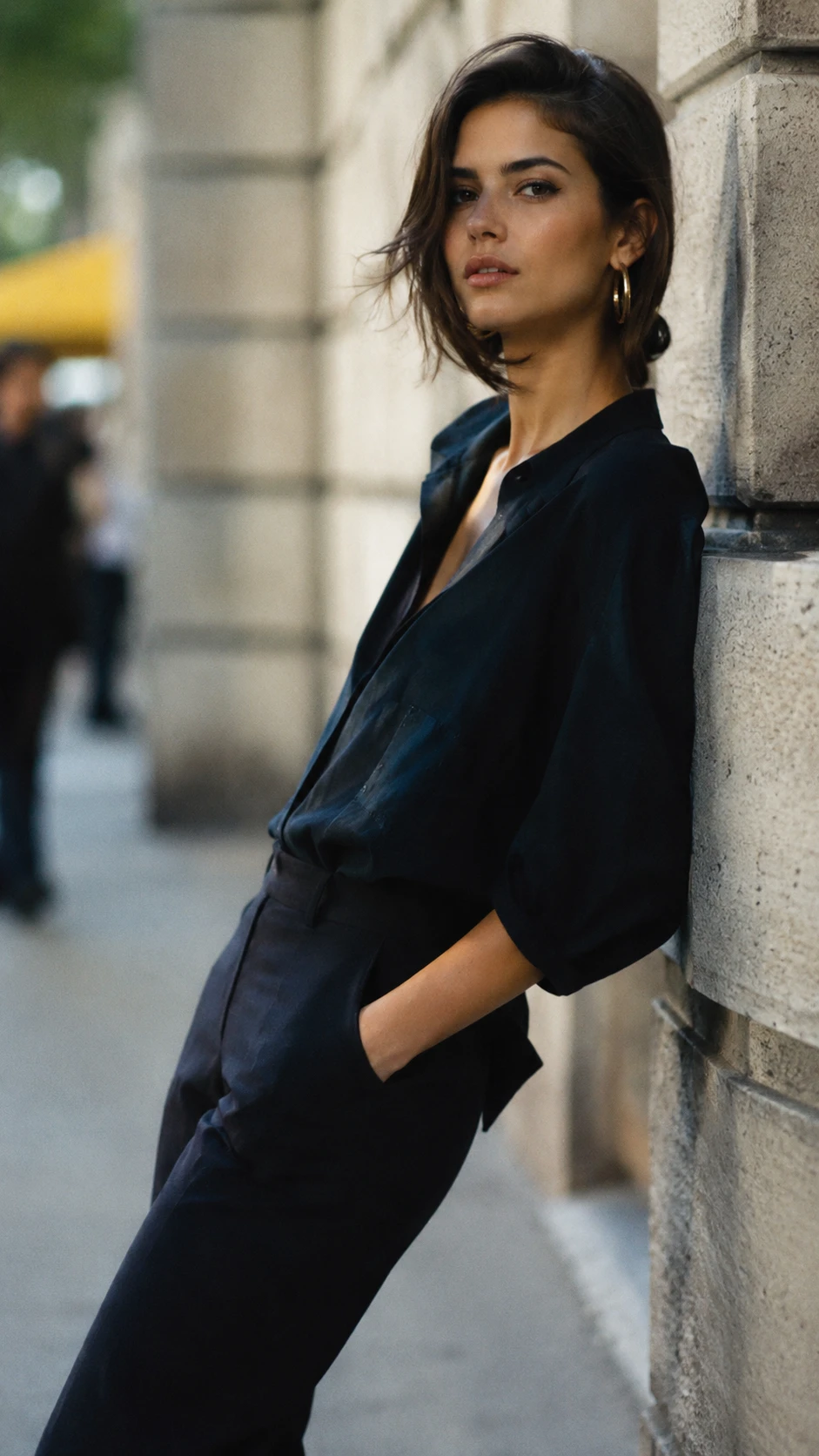 Portrait of a woman captured with Hasselblad medium format camera
