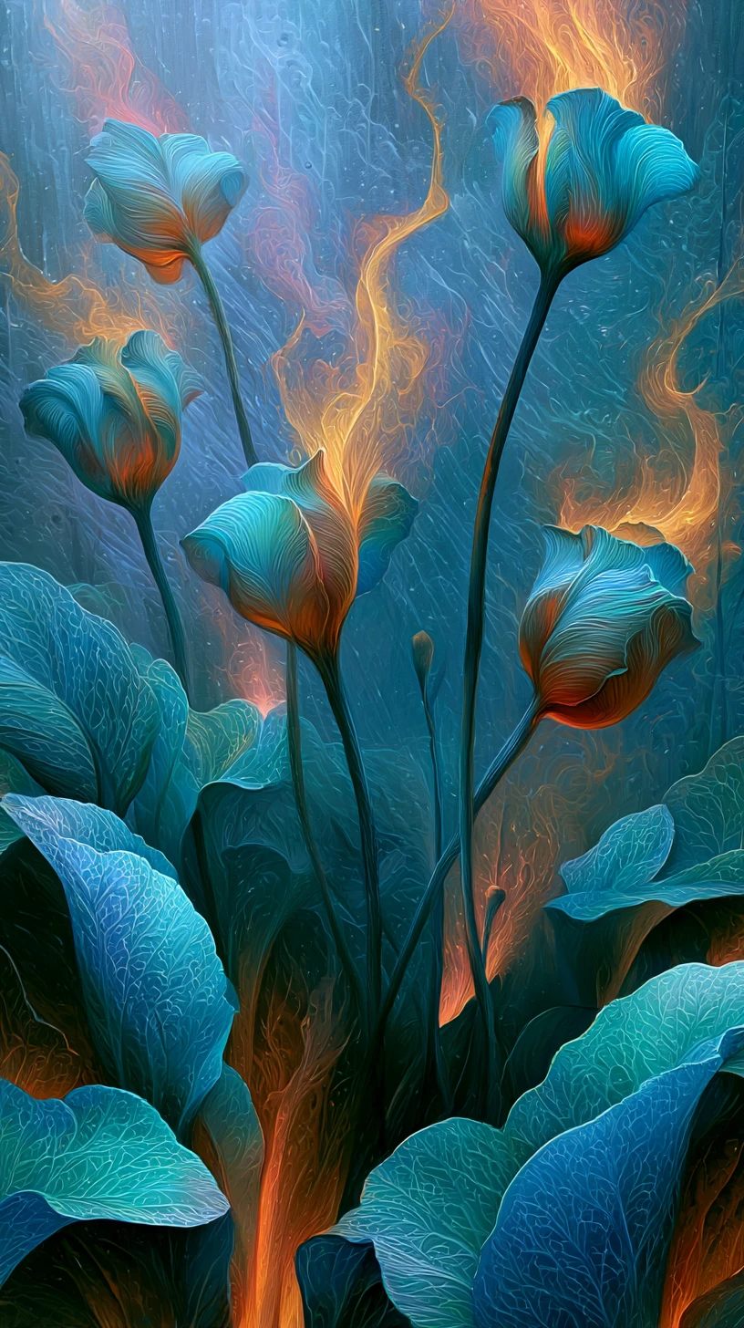 Tender surreal mist like rain touching the human soul