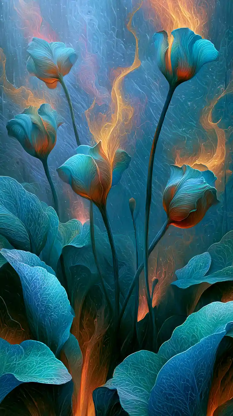 Tender surreal mist like rain touching the human soul