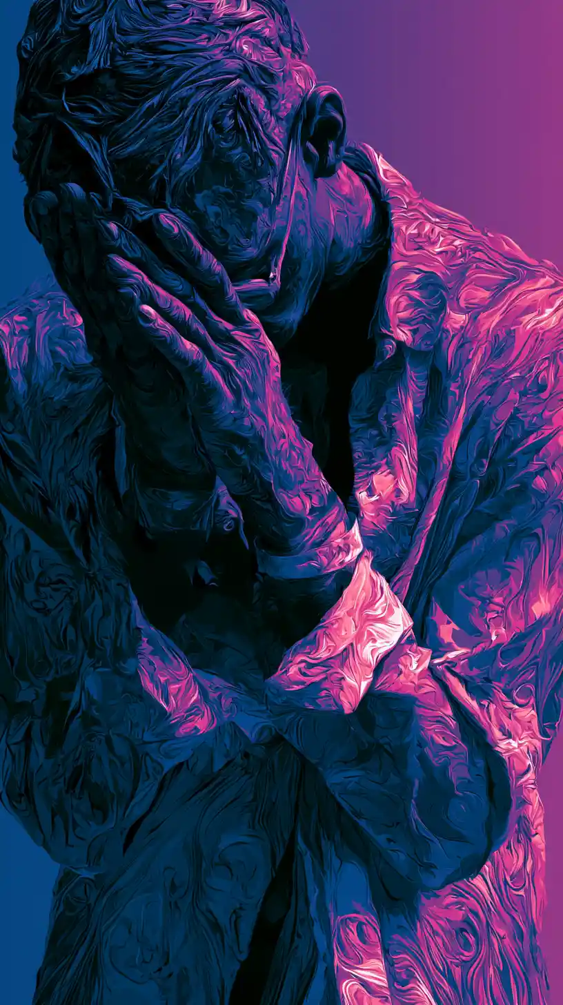 Close up of a single hospital bracelet on dark background
