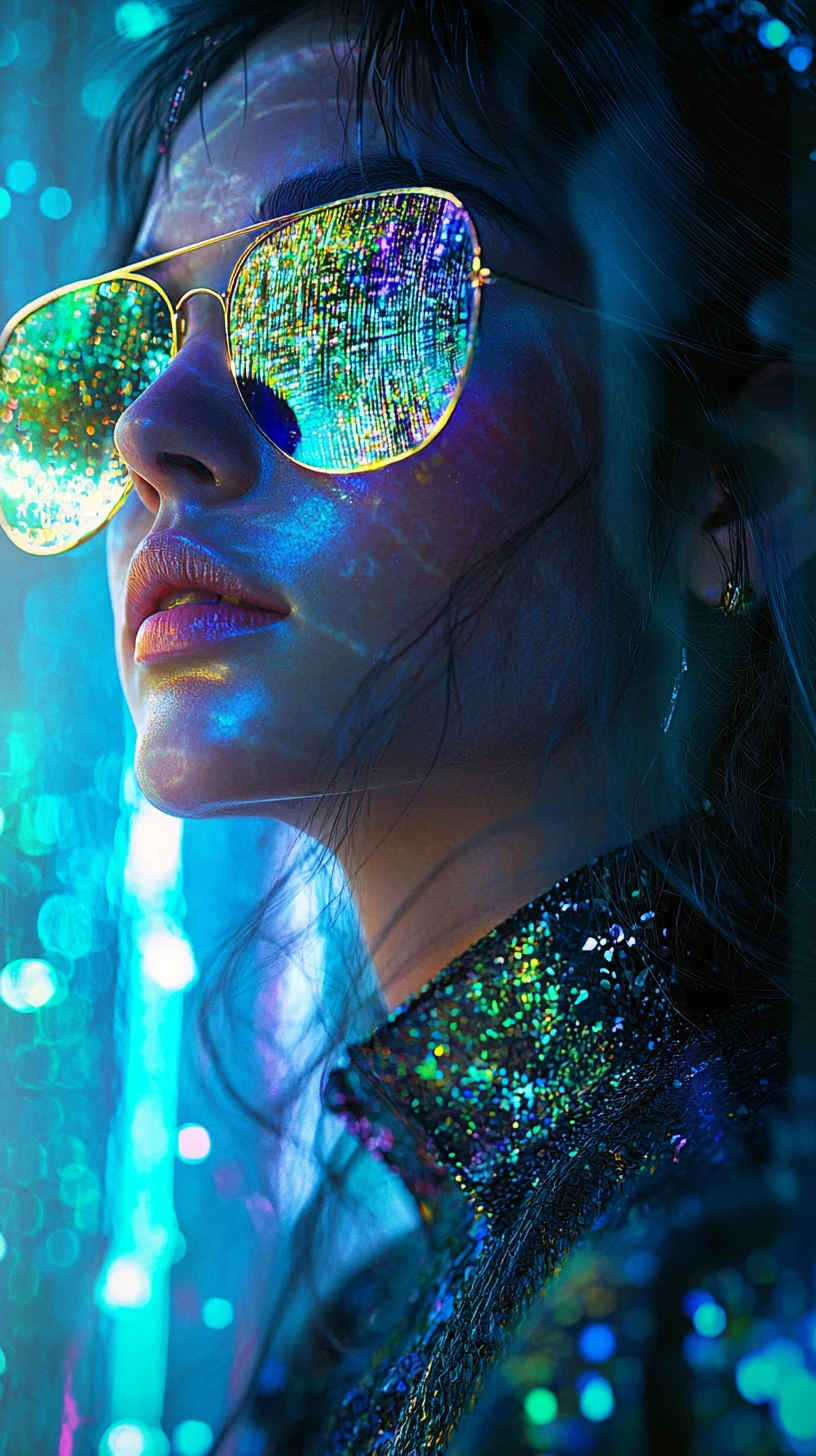 Mujer con estilo en la vibrante escena electro de Ibiza