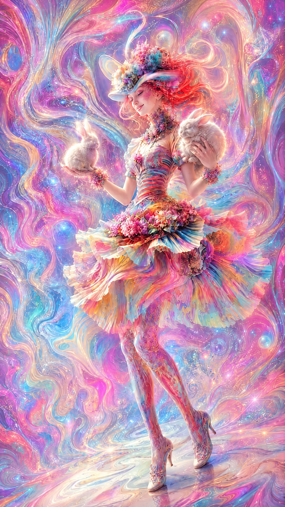 Sistema de colores pastel brillantes con suaves acentos rosas