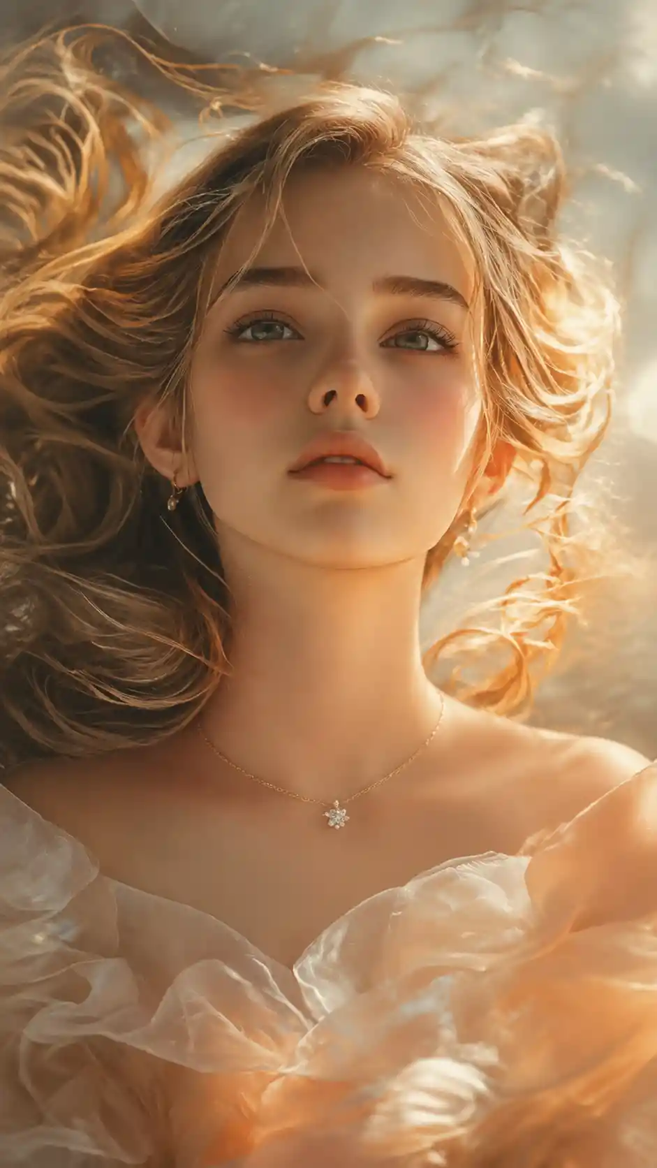 Digital illustration of a woman with adjusted collarbone anatomy