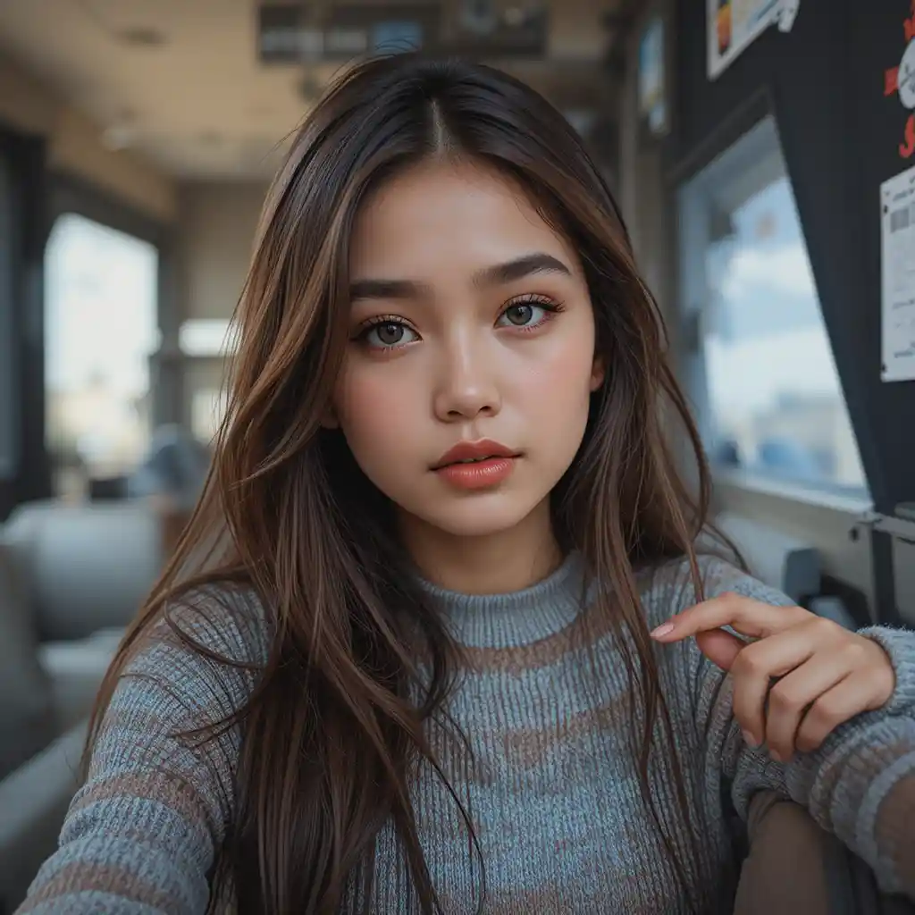 Clarifying instructions for editing a photo of a girl