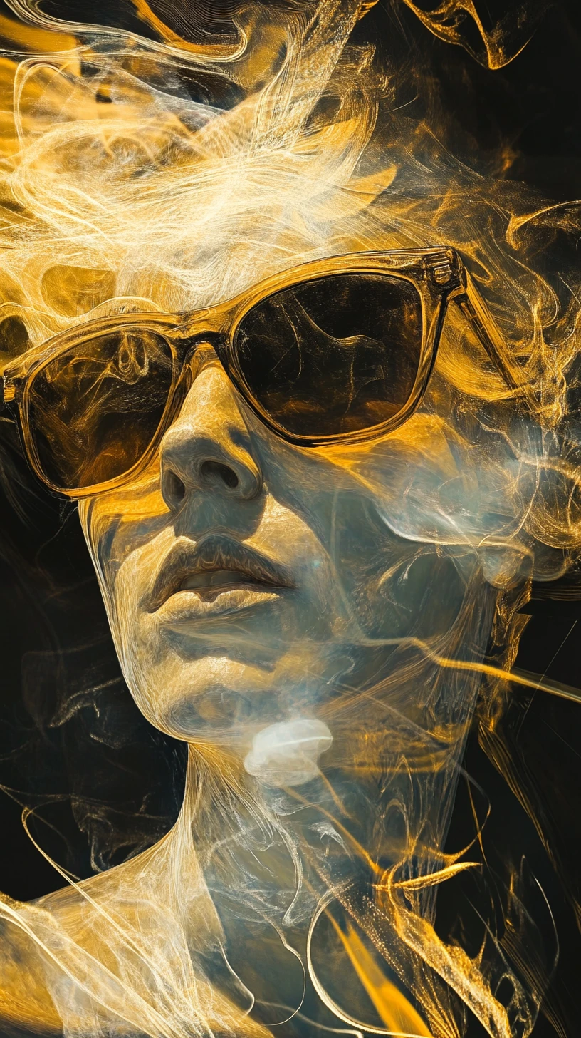 Sunglasses catching early morning sunlight after a wild night