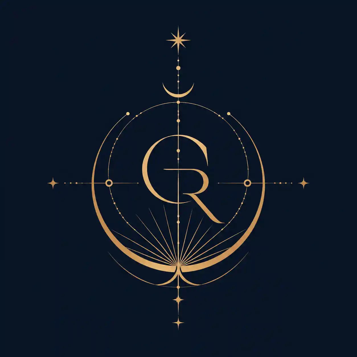 Symmetrical Royal Emblem For A Visionary Art Civilization
