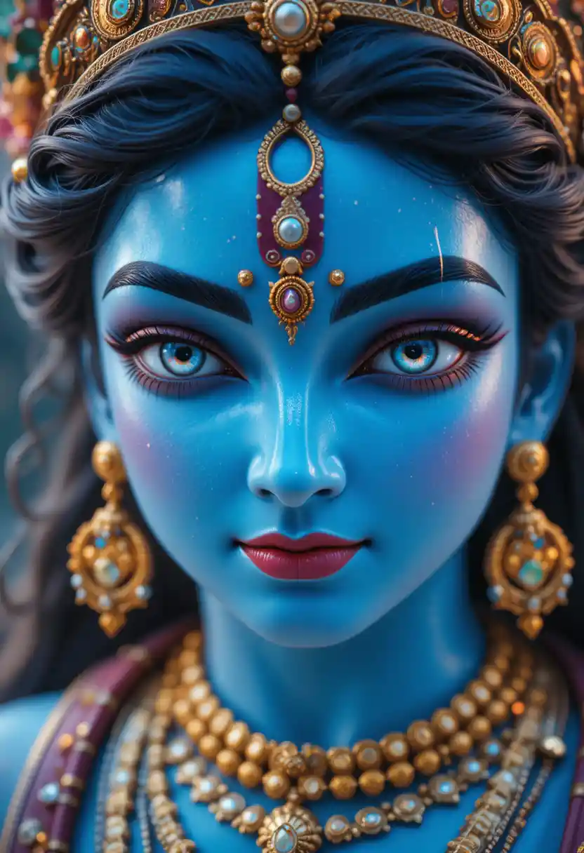 Divine man portrait in vibrant fantasy cinematic style