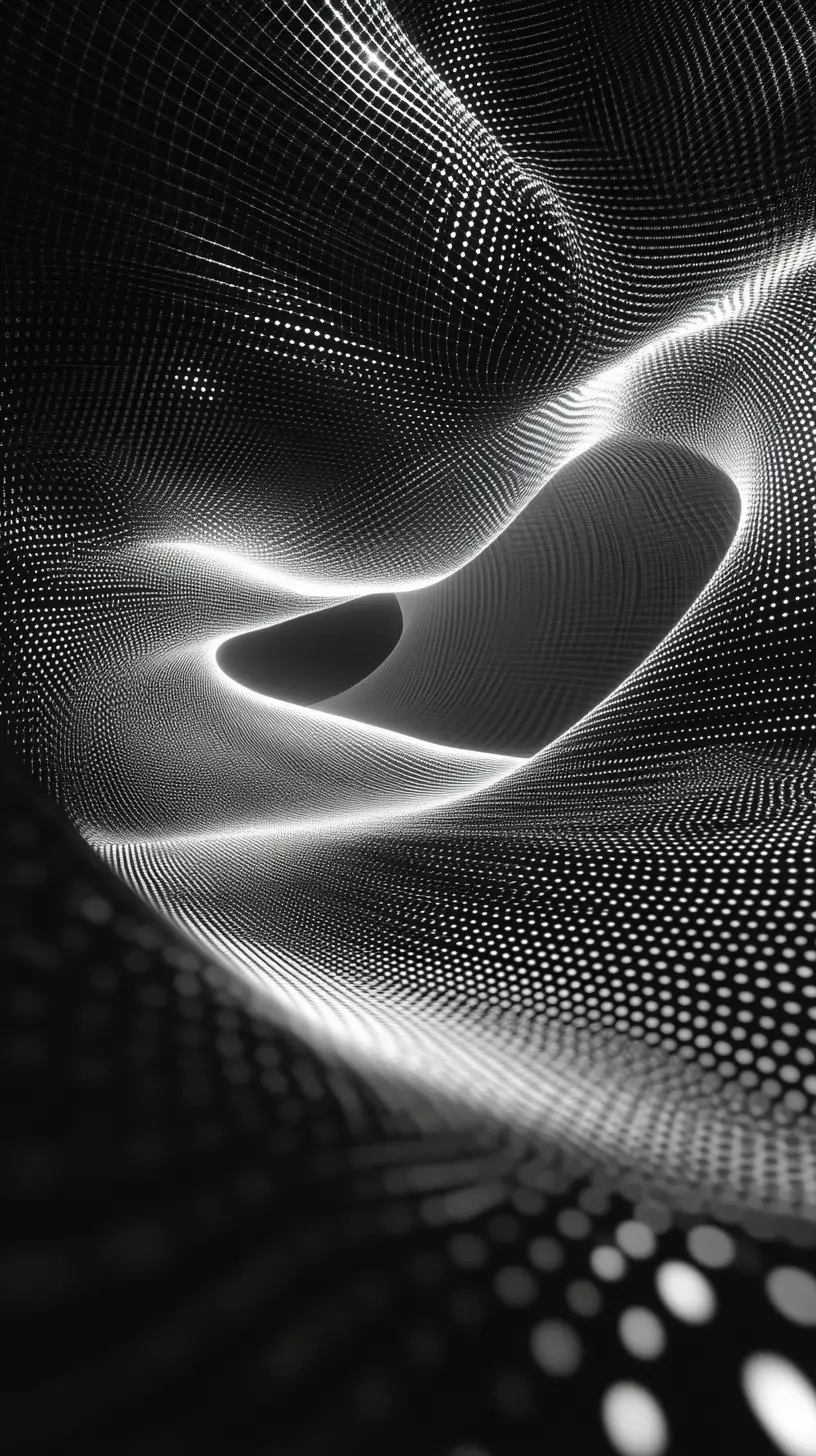 Endless data grids forming a flowing analytical landscape