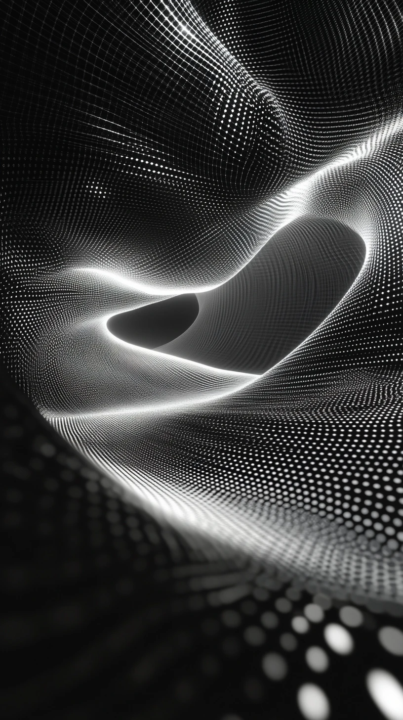 Endless data grids forming a flowing analytical landscape
