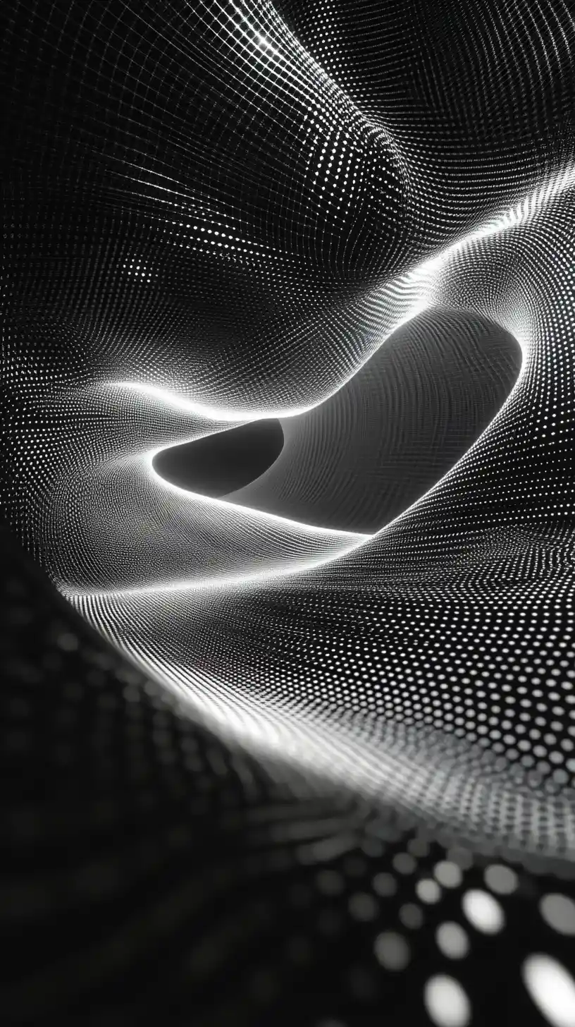 Endless data grids forming a flowing analytical landscape
