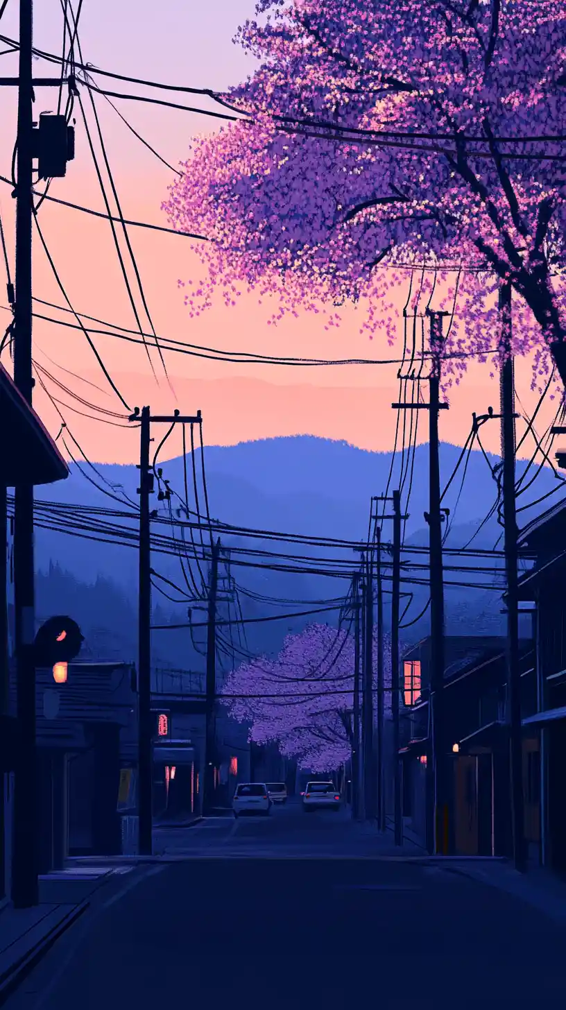 Retro anime style digital illustration with cel shading