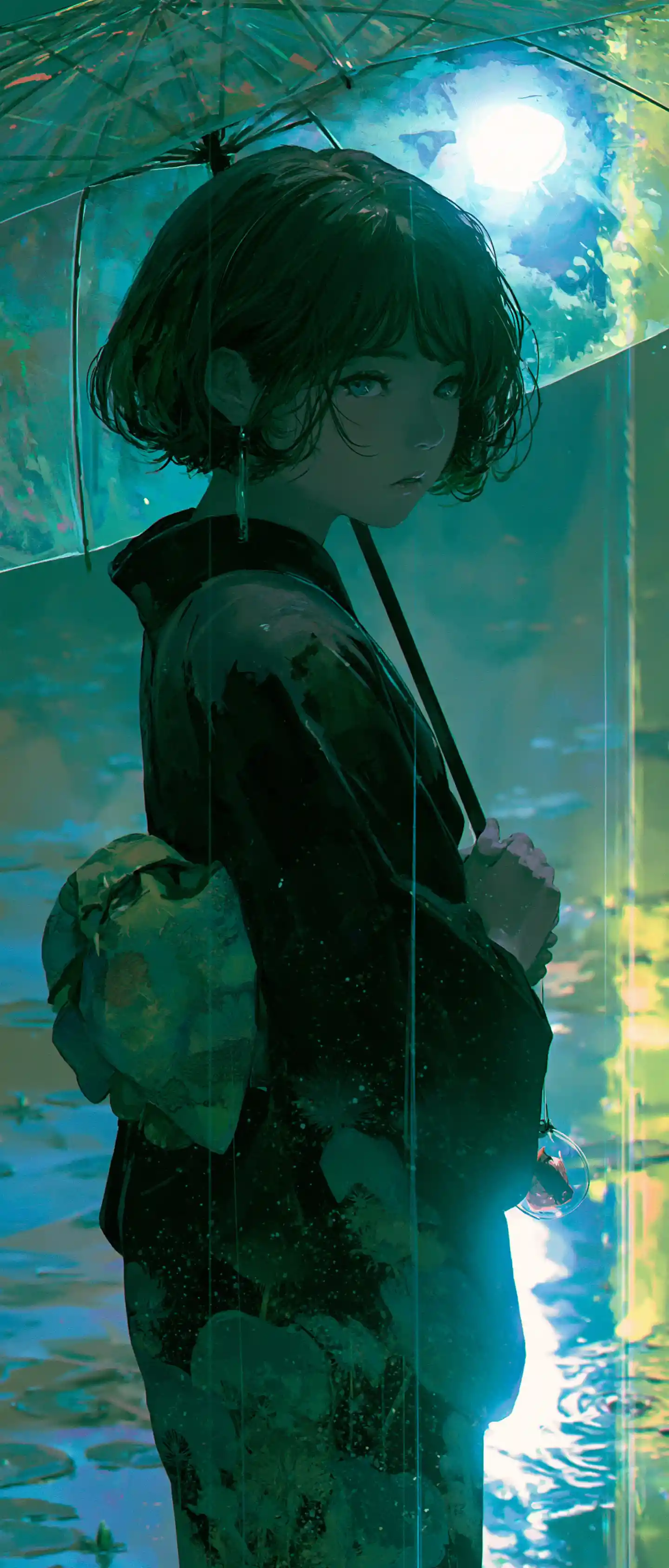 Expressive anime illustration with deep emotional atmosphere