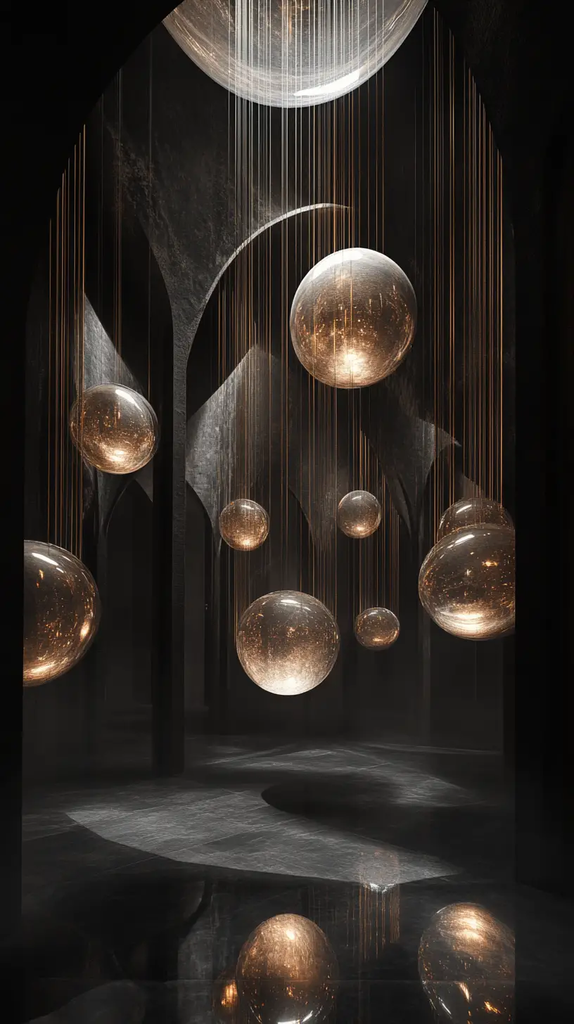 Vast surreal sanctuary shaped into a single watching eye