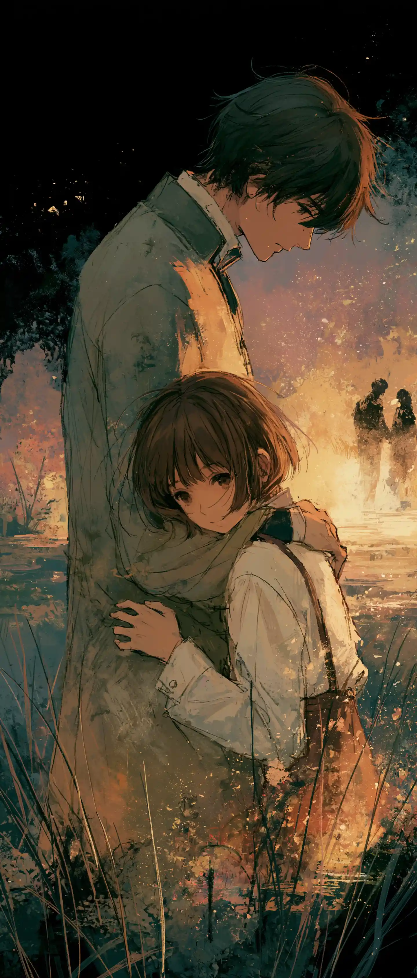 Expressive anime illustration with deep emotional atmosphere