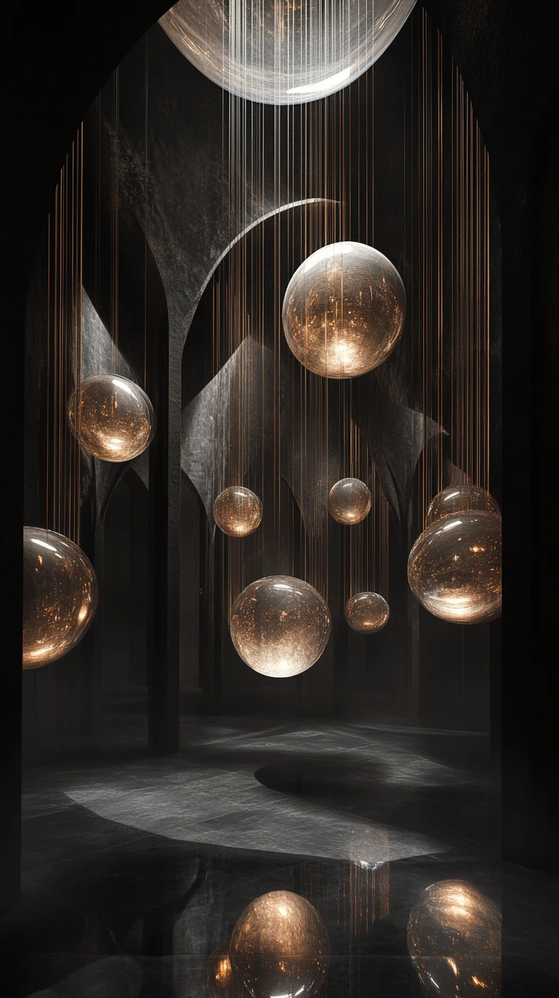 Vast surreal sanctuary shaped into a single watching eye