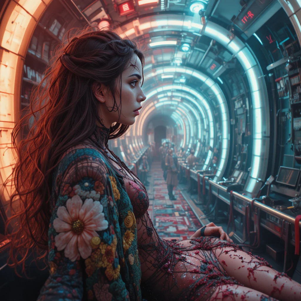 Surreal horror comedy girl in a bizarre fantasy world