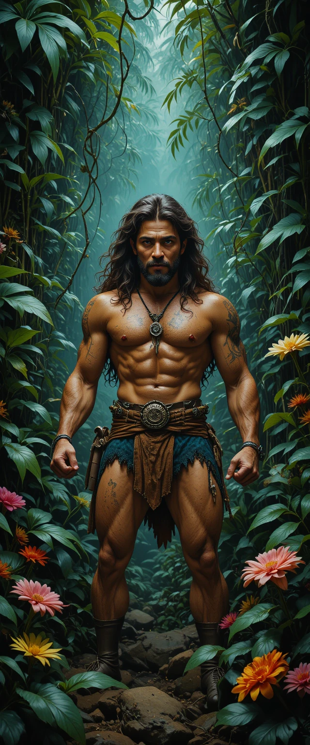 Ugly jungle adventurer searching for his kidnapped lover