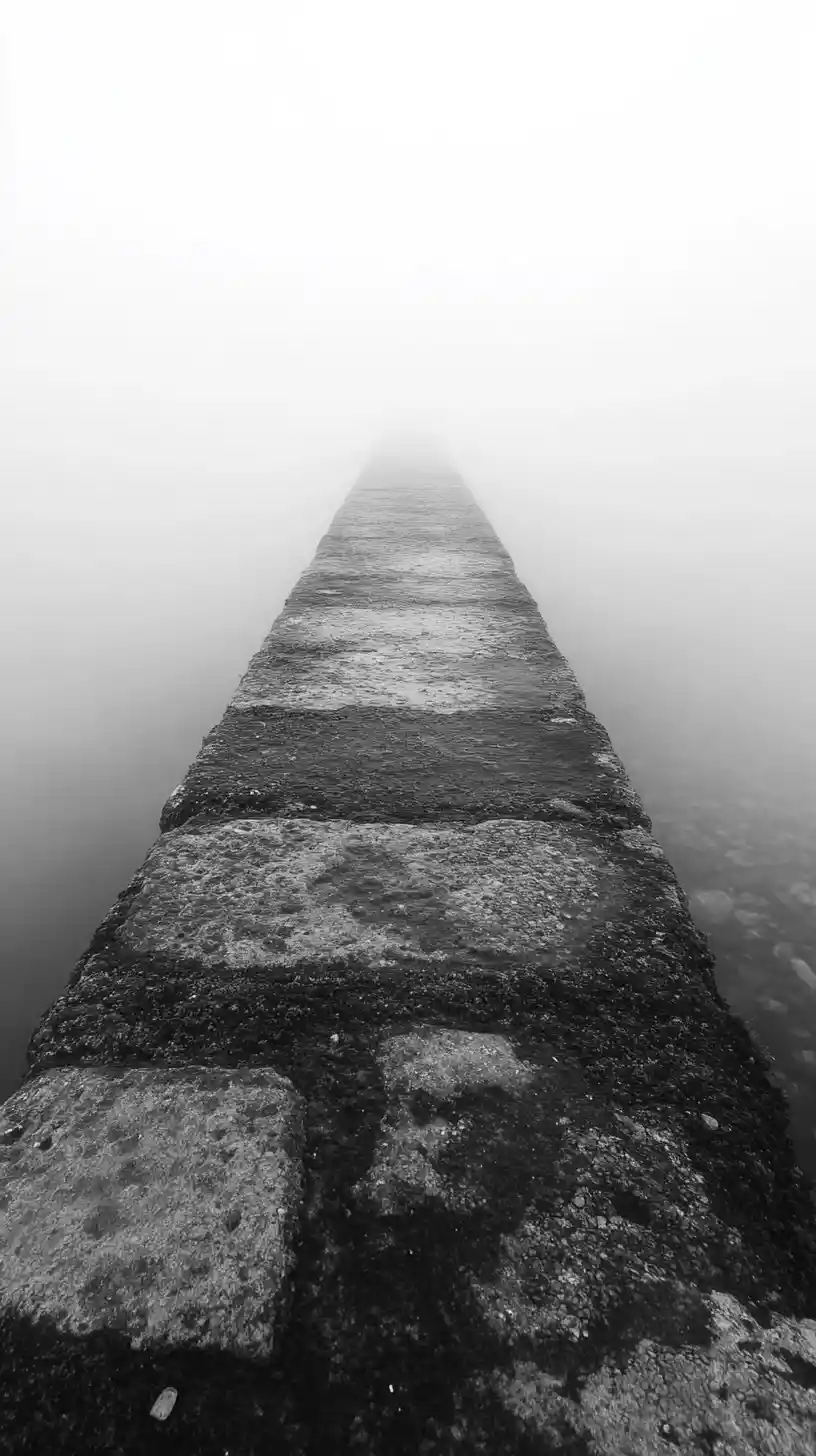 Minimal step at the edge of a tense abstract boundary