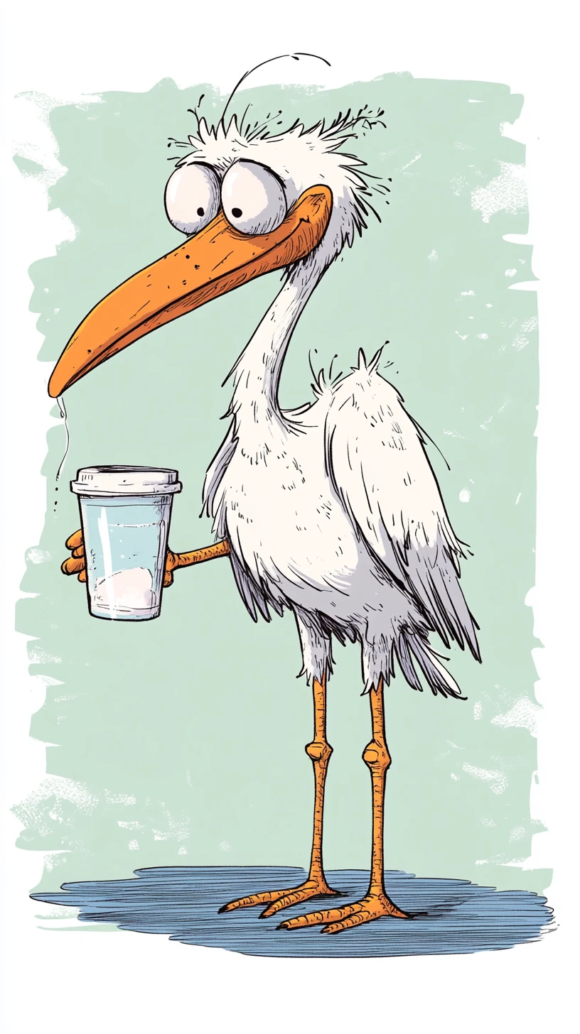 Cartoon medicine bottle illustration for natural cold relief