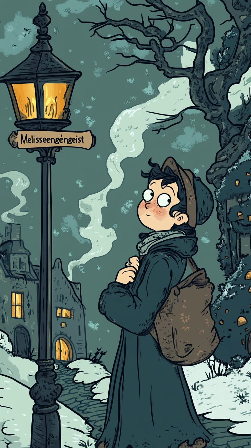 Illustrazione di bottiglia in stile cartoon ispirata a etichetta di rimedio erboristico