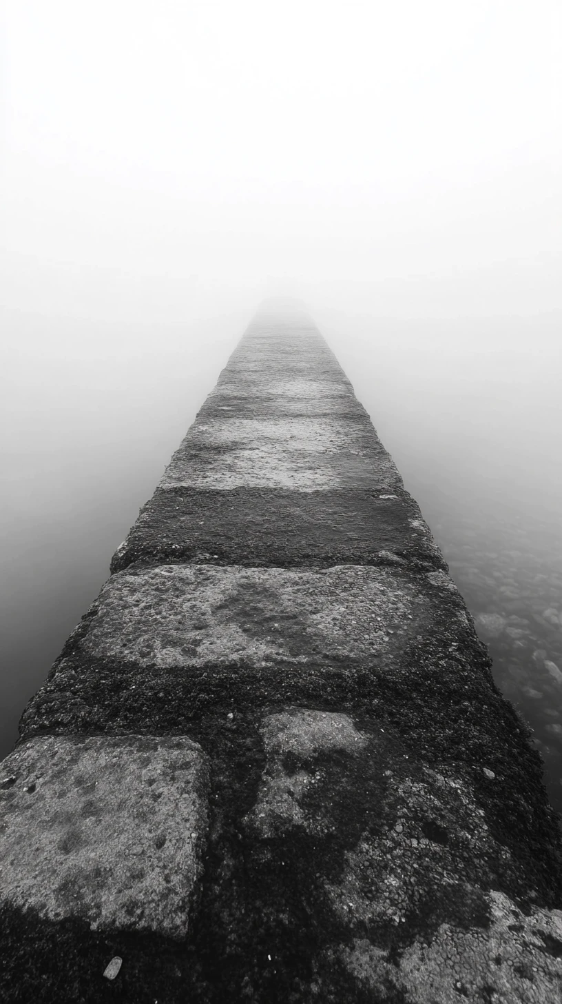 Minimal step at the edge of a tense abstract boundary