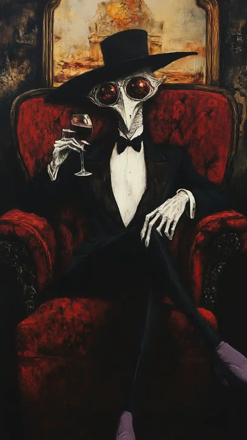 Woman alone in a stretch limousine sipping rosé wine