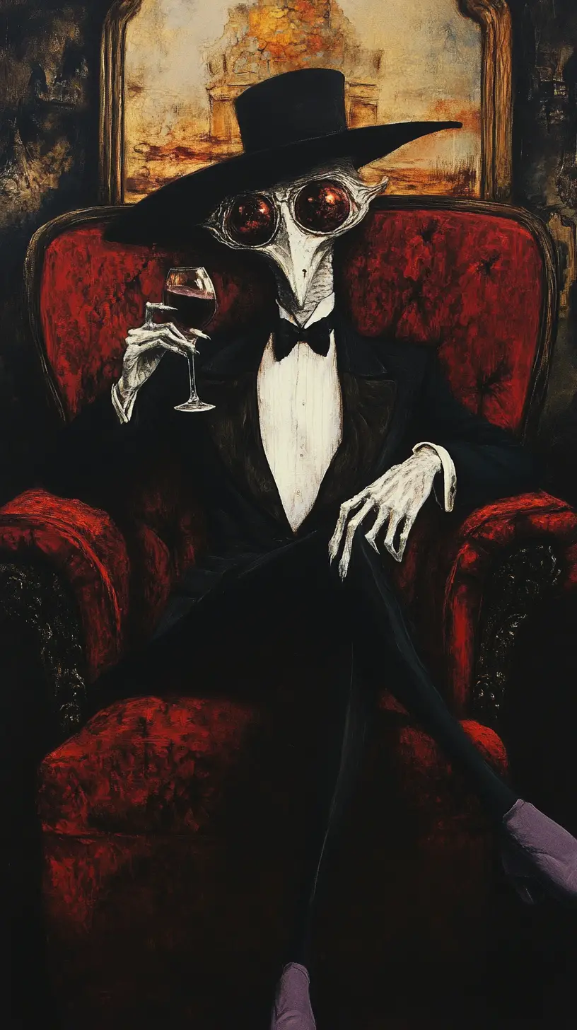 Woman alone in a stretch limousine sipping rosé wine