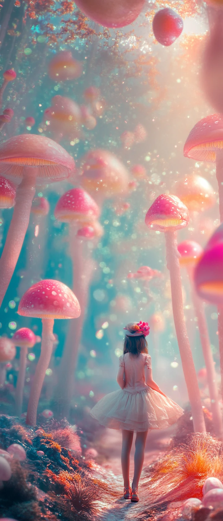 Surreal dreamlike photography with vibrant pastel colors