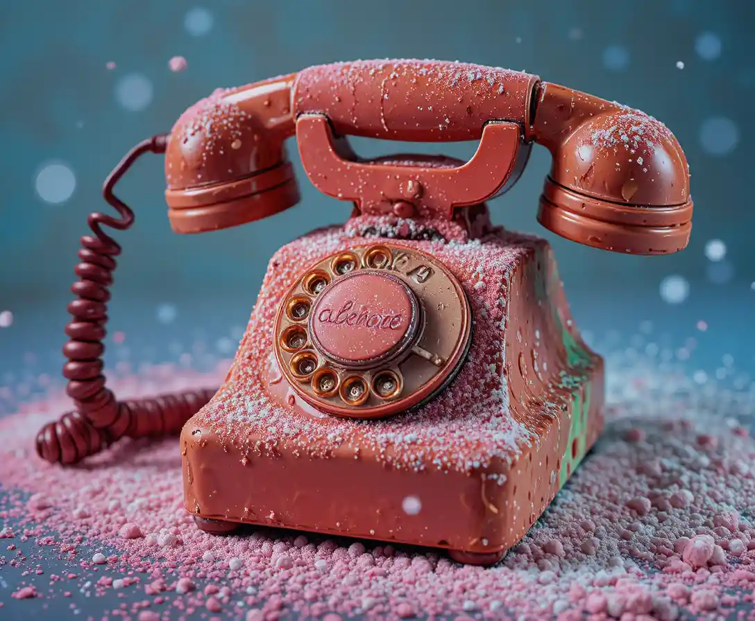 Dessert di telefono smontato sulla superficie di uno scanner piano