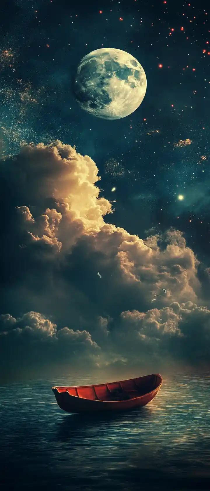 Colorful surreal dreamscape with vibrant artistic atmosphere