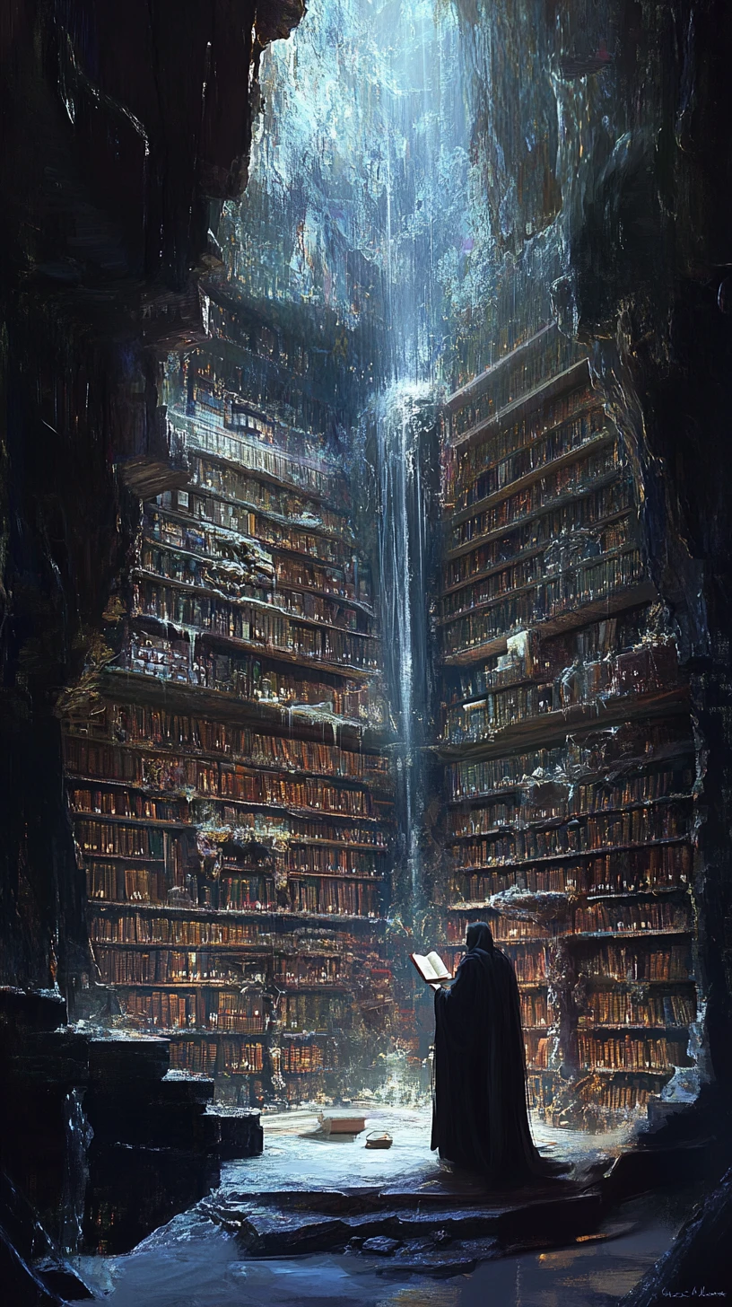 Mystical Library Hidden Inside A Colossal Geode