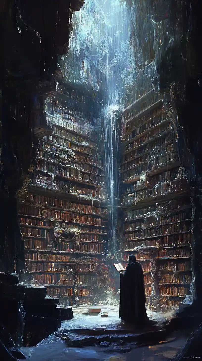 Mystical Library Hidden Inside A Colossal Geode