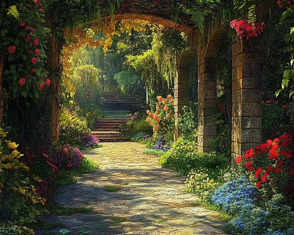 Colorful Secret Garden Hidden In A Special Enchanted Place