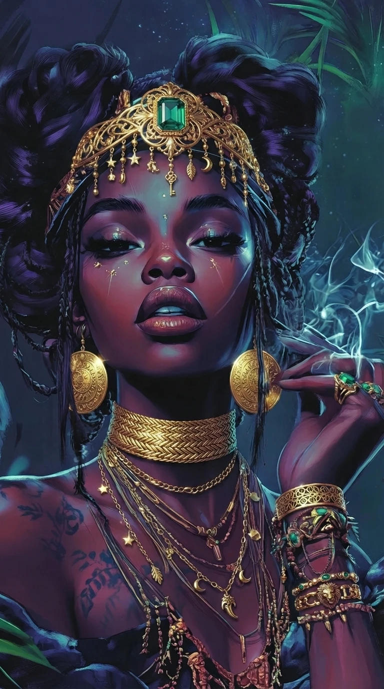 Golden jewelry with enhanced shine and defined designs