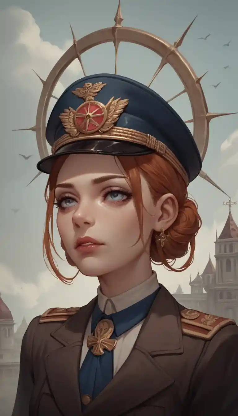 Tortured woman in a dim world war two era palace