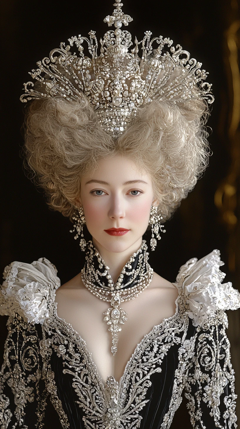 Close up portrait painting of a young woman