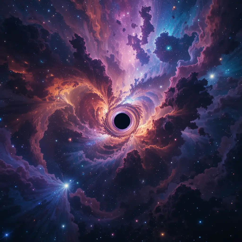 Cinematic deep space vista with glowing galaxies and nebulae