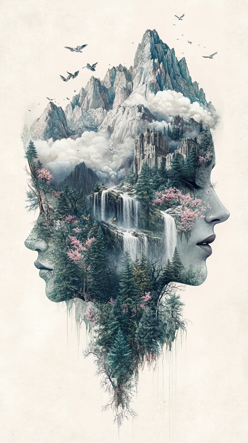 Mountain range revealing the profile of a sleeping giant