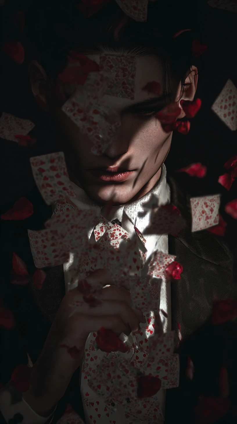 Emotional turmoil between love and heartbreaking doubt
