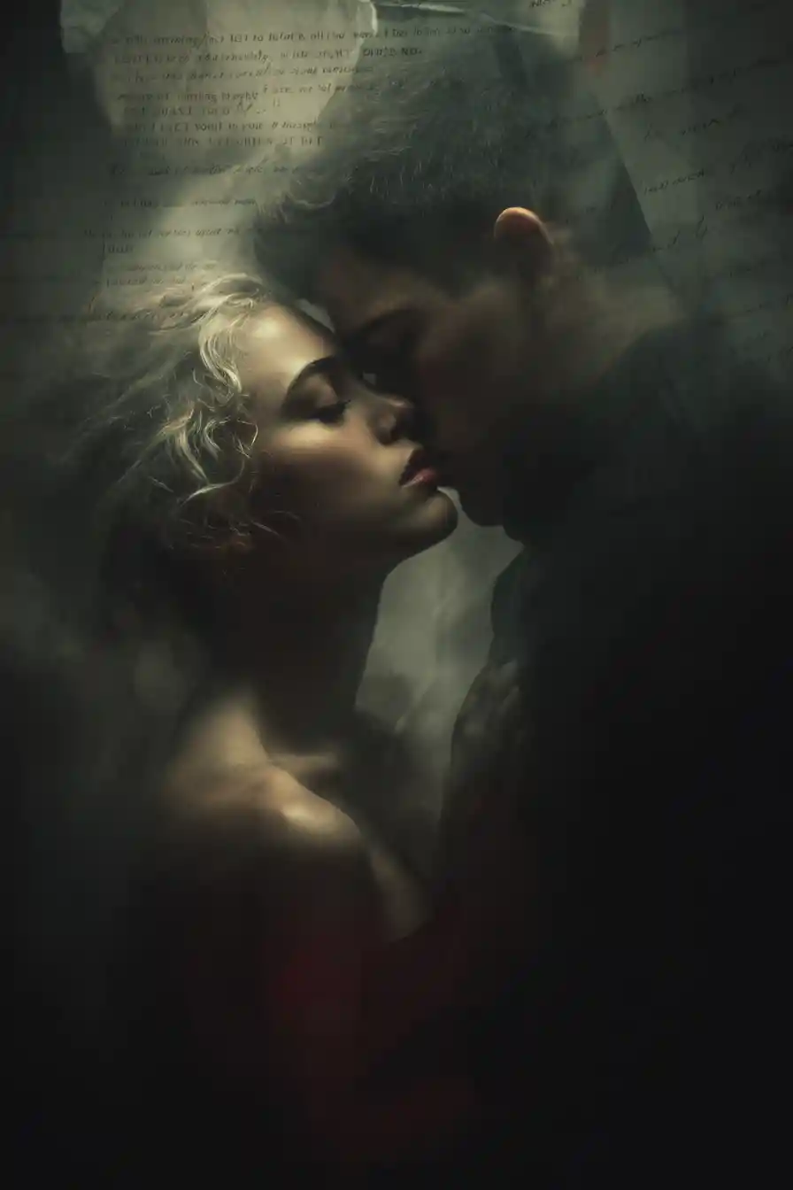 Romantic emotional tension between uncertain lovers