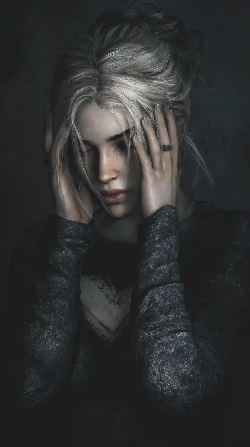 Intense romantic emotion bursting from a vulnerable heart
