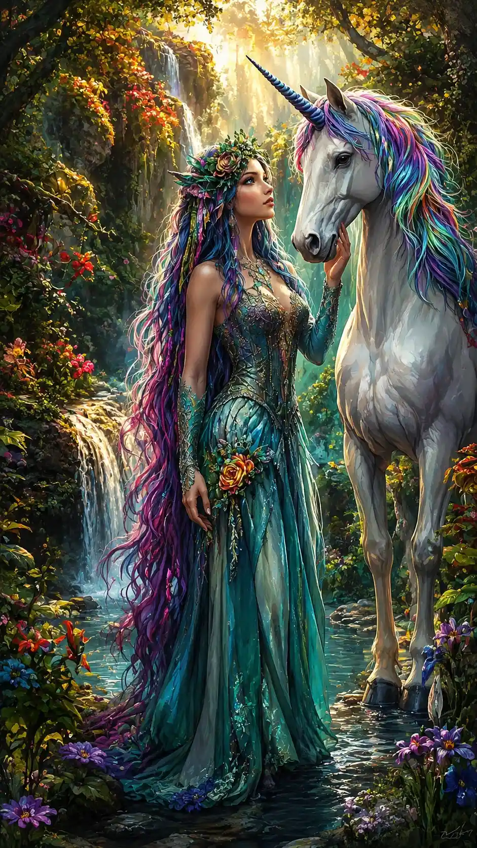 Highly detailed digital illustration with perfect human hands