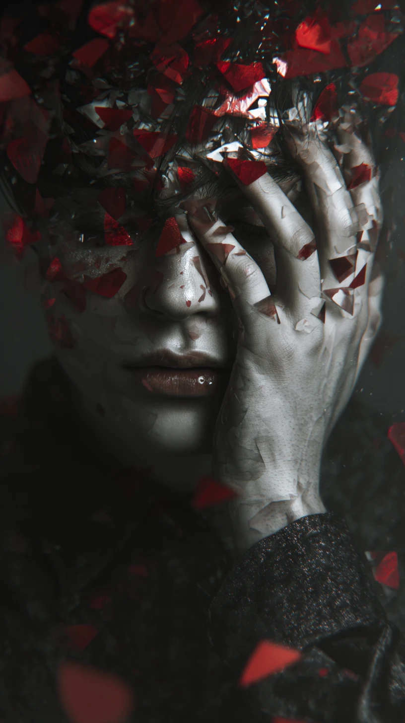 Passionate emotion overload in a moment of love