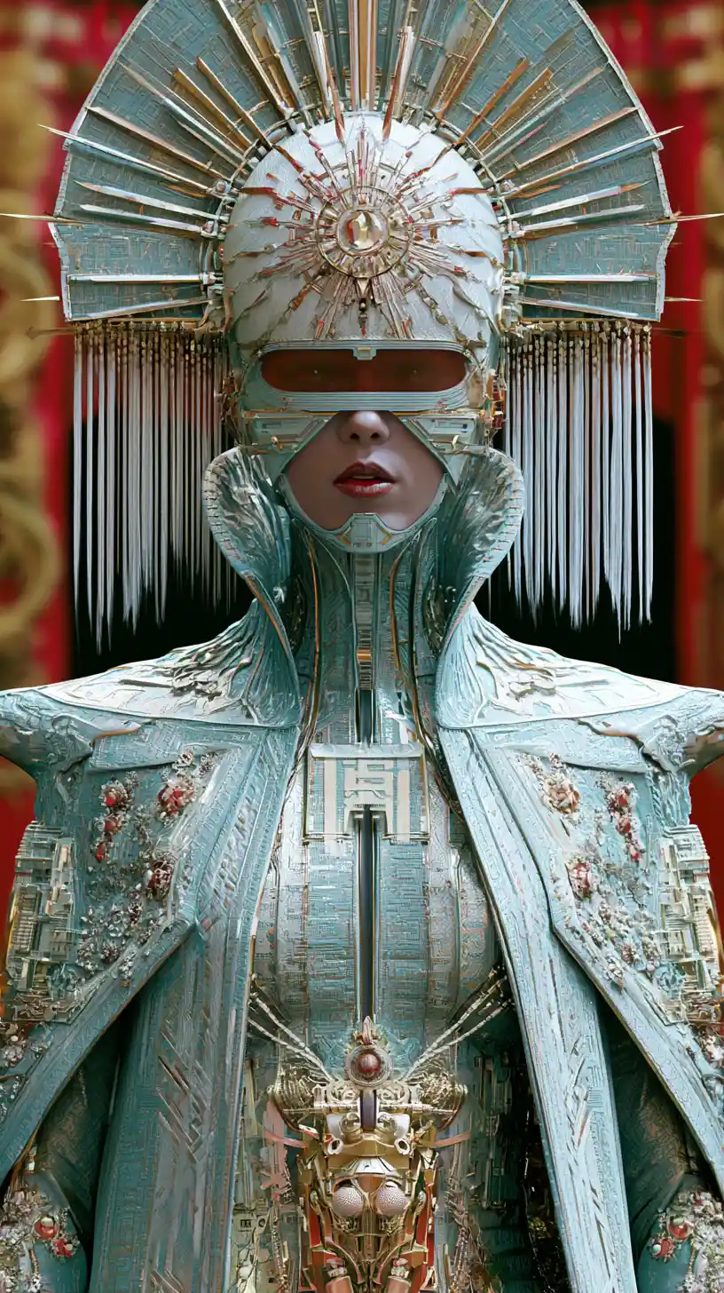 Surreal Cyberpunk City Blending Glamour And Futuristic Fantasy