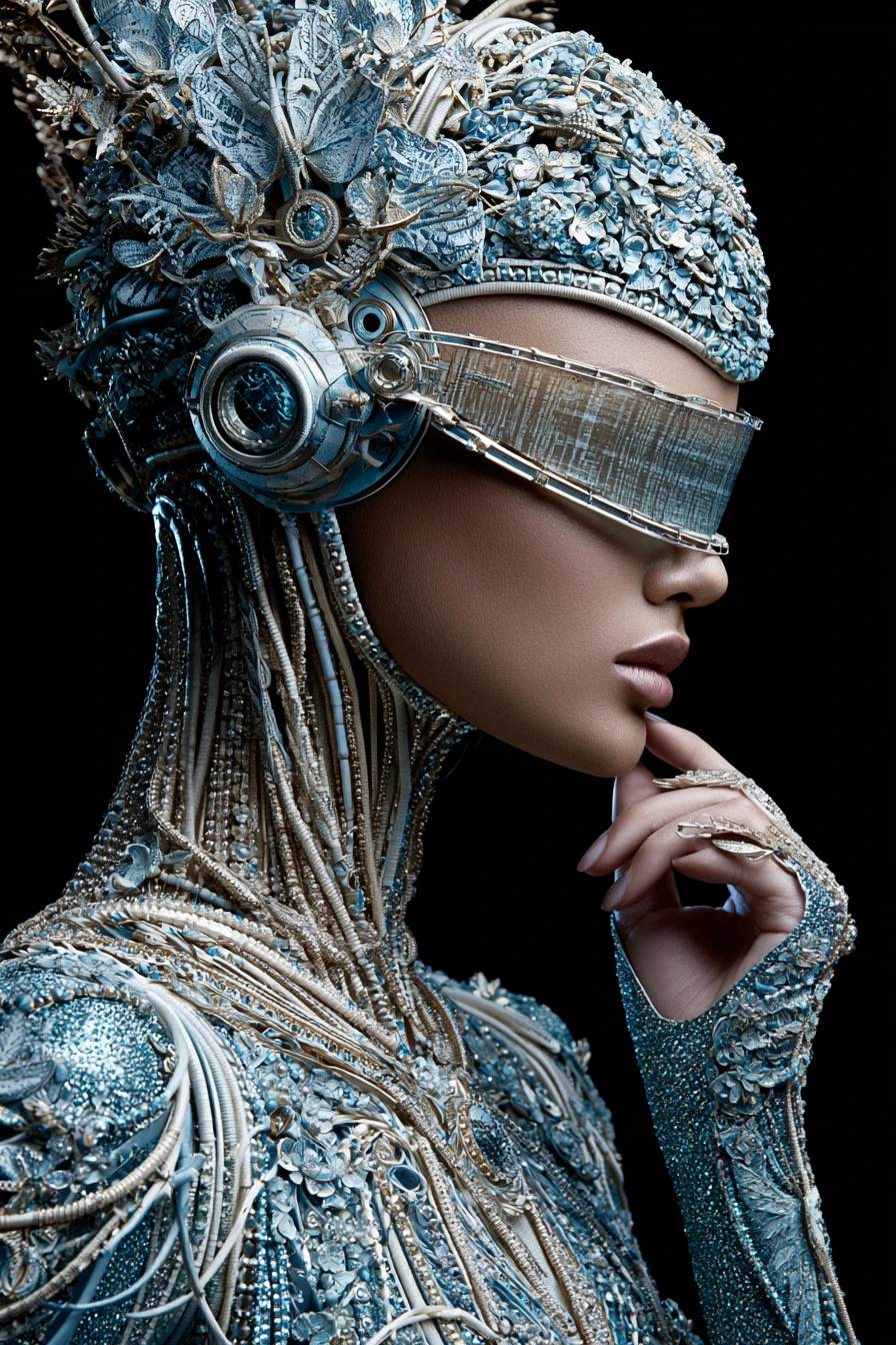 Surreal Cyberpunk City Of Glamorous Futuristic Luxury