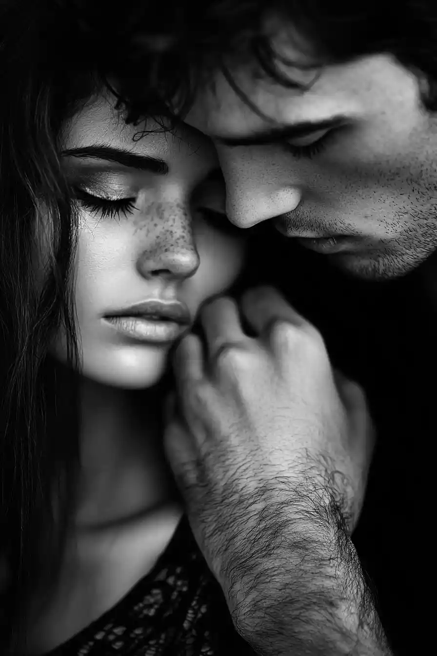 Heartbroken moment of emotional overload in uncertain love