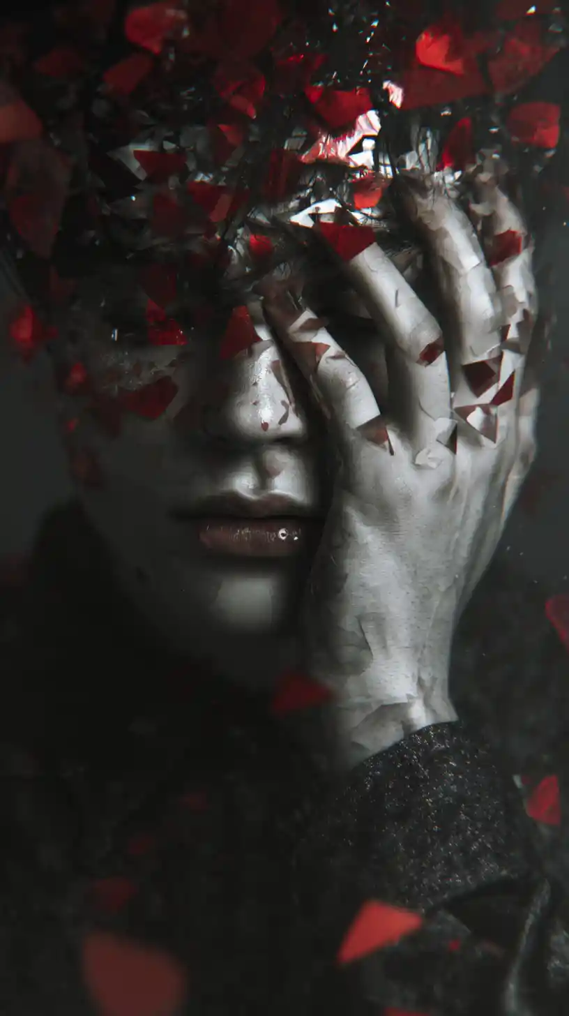 Passionate emotion overload in a moment of love