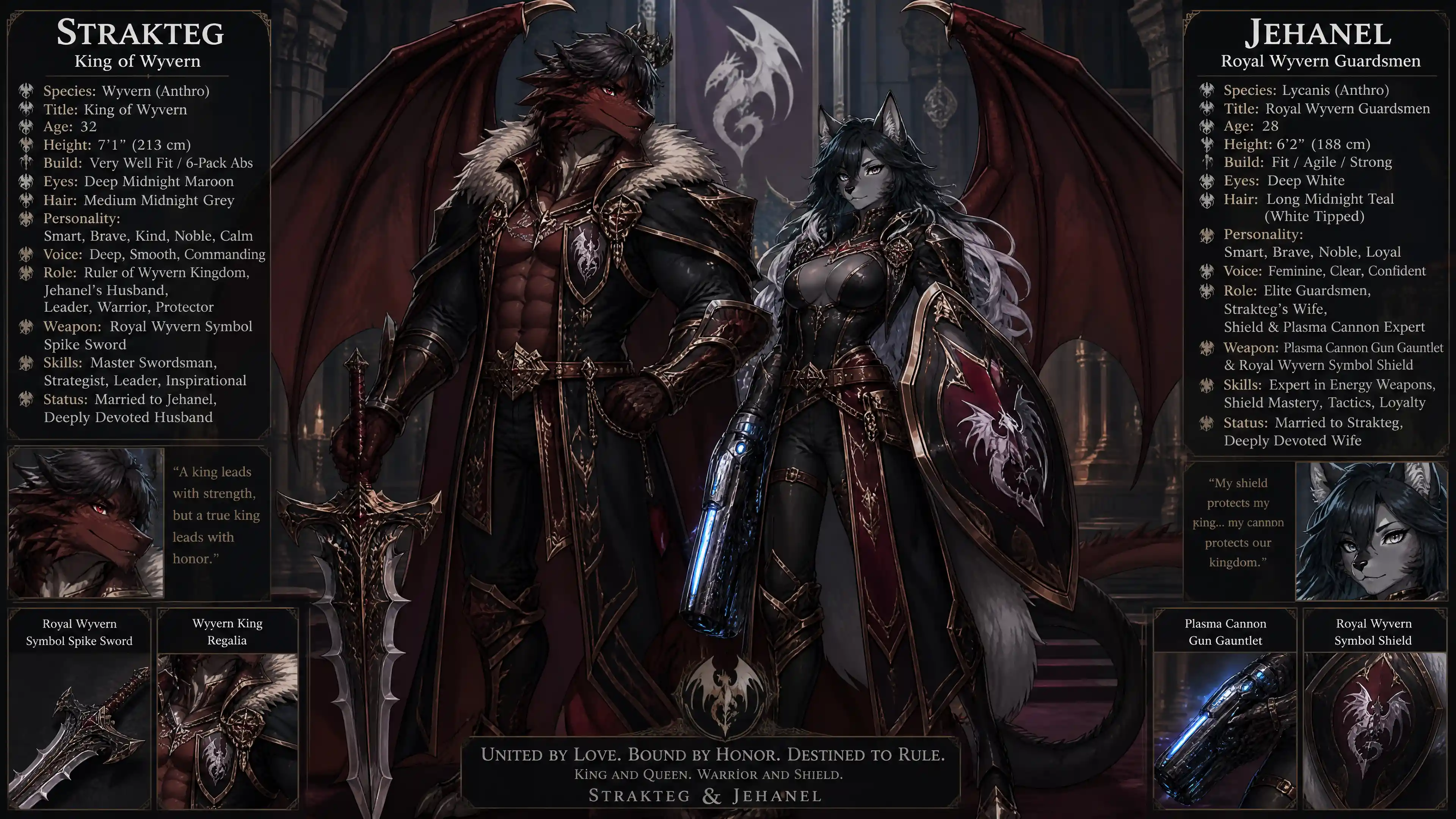 Winged wyvern king in royal garments standing proudly