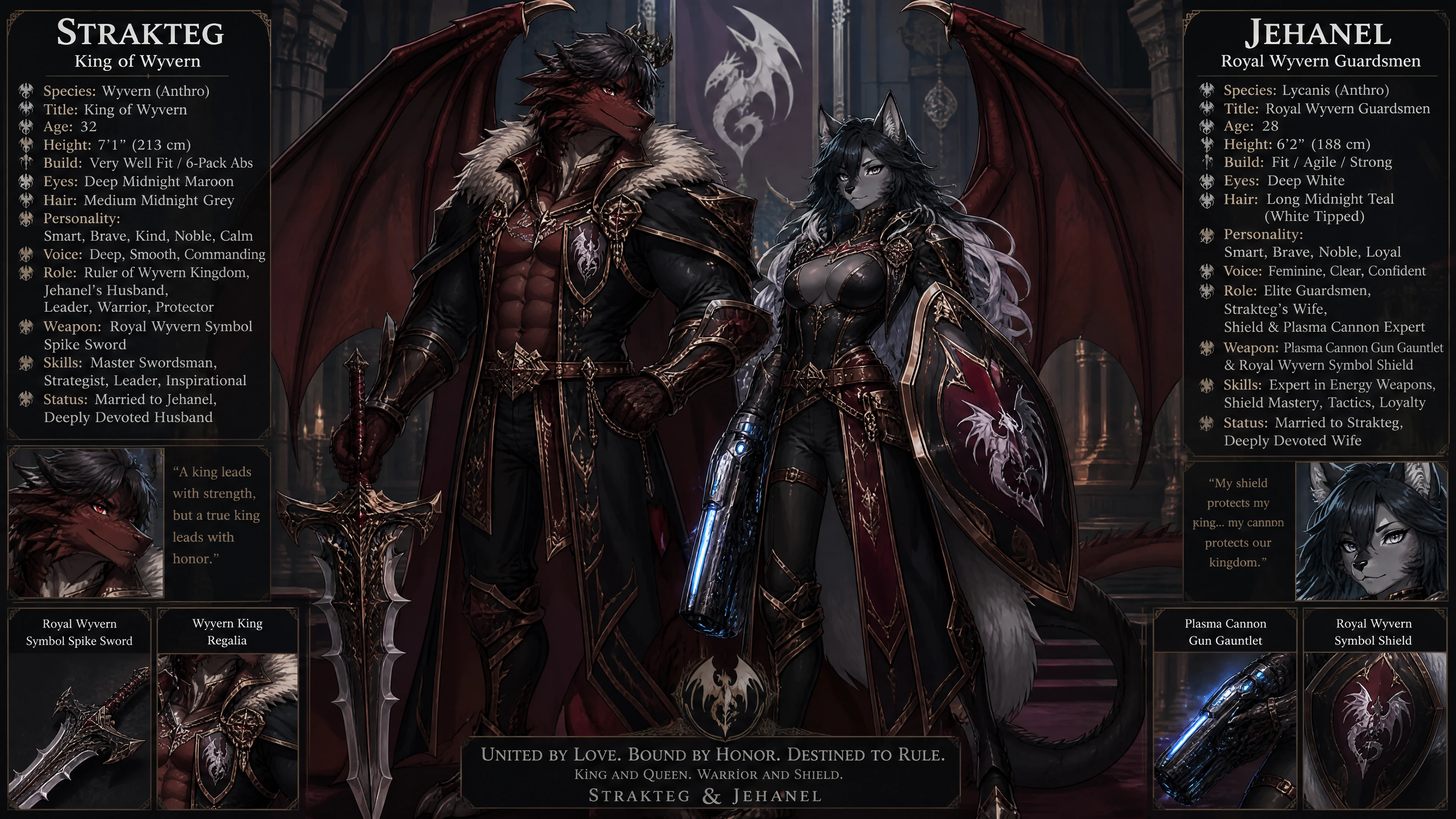 Winged wyvern king in royal garments standing proudly
